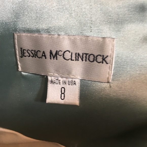 Jessica McClintock - Beautiful mint green jeweled breast formal mini dress - Picture 11 of 13